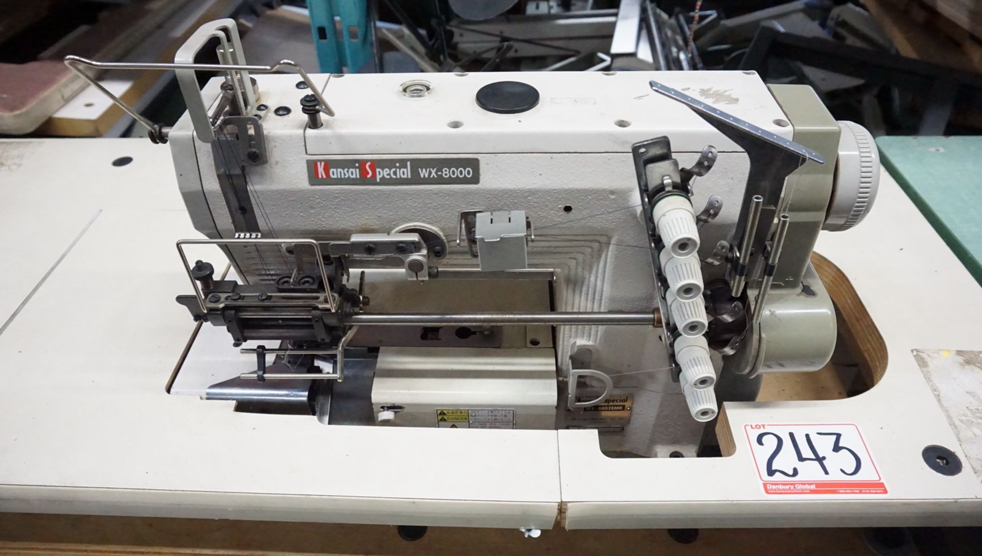 KANSAI WX-8803EMK FLATBED 3-NEEDLE TOP & BOTTOM COVERSTITCH (NO THREAD STAND) - Image 2 of 5