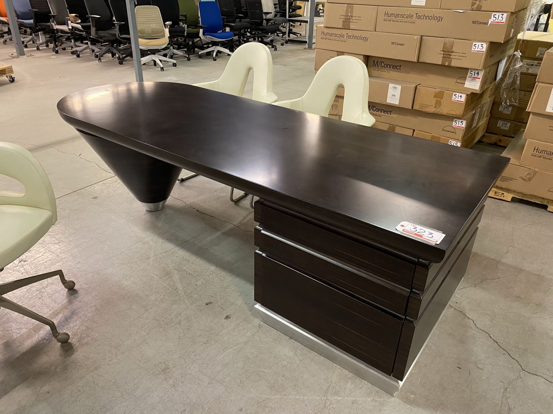 GIORGETTI MAHOGANY 35.25 X 94.25 X 29" EXECUTIVE OFFICE DESK