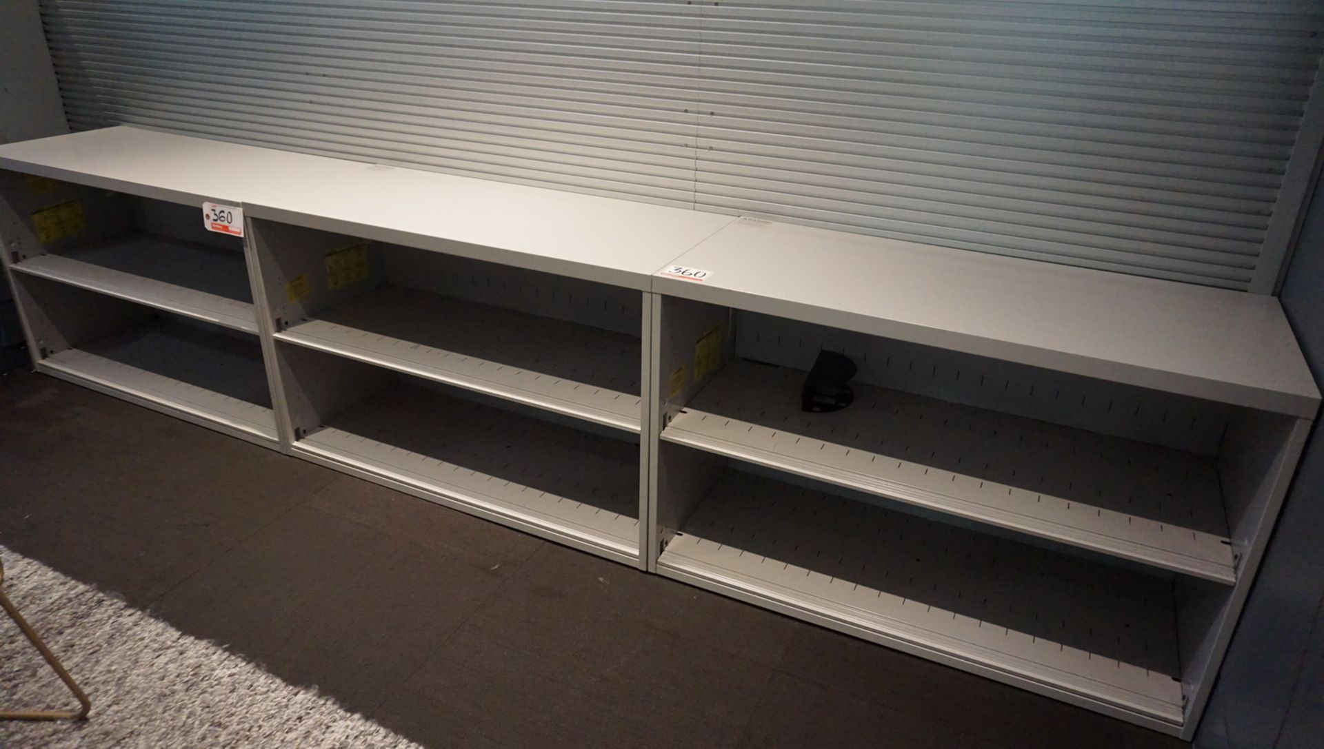 UNITS - GREY STEEL 42" X 27" BOOKCASES
