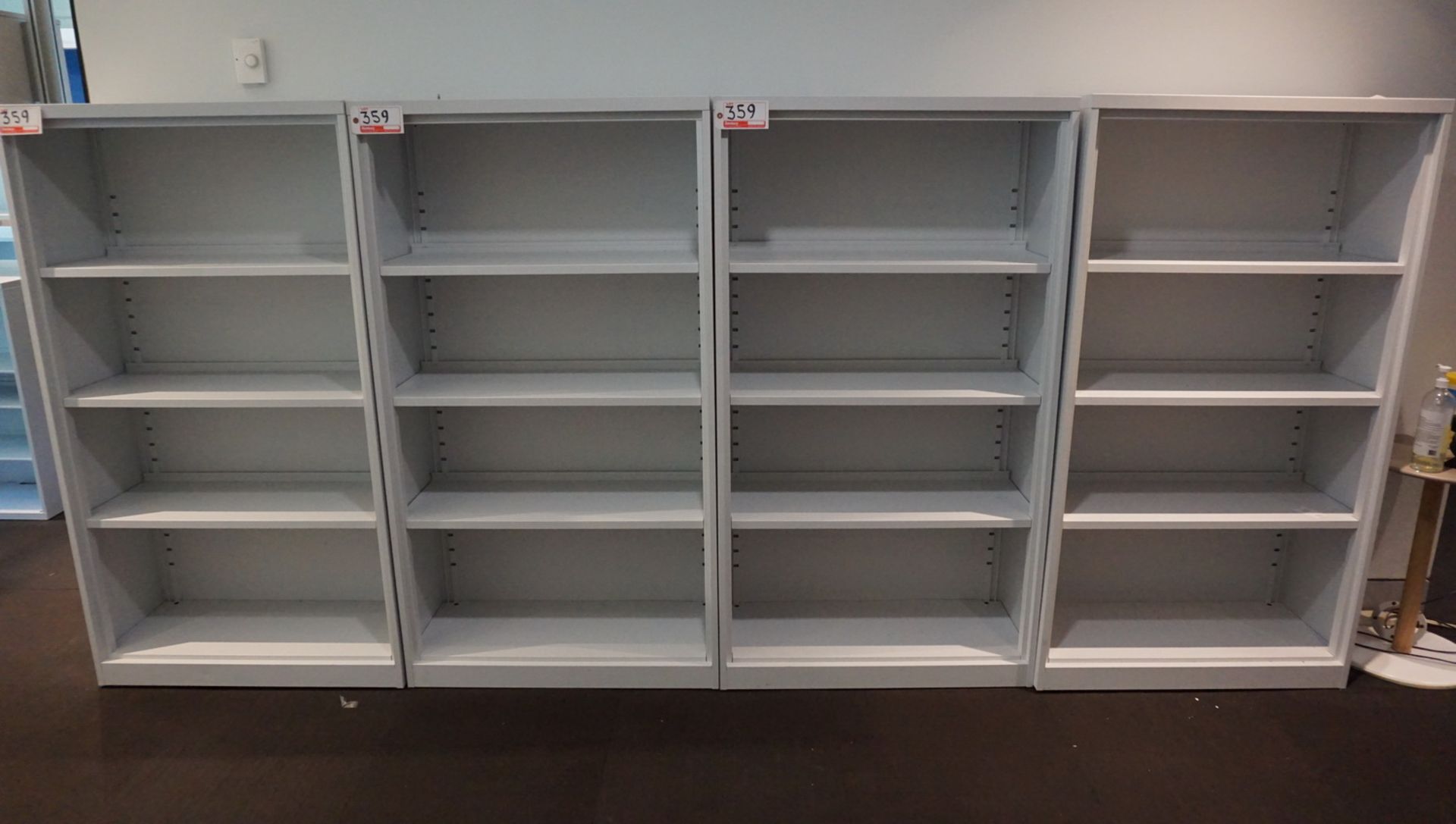 UNITS - WHITE STEEL 3' X 65"H BOOKCASES
