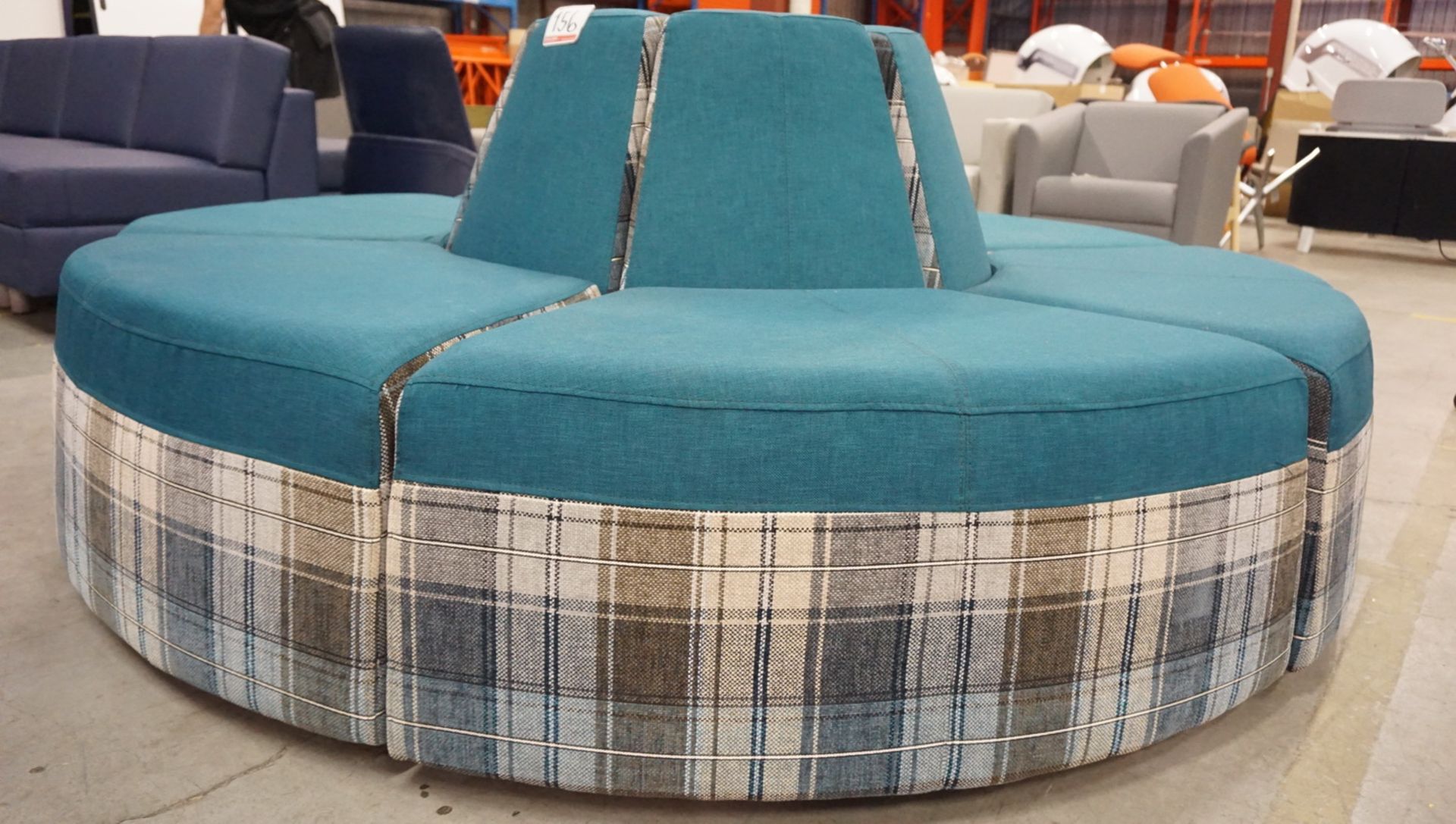 STEELCASE TURNSTONE APPROX. 76" DIA ROUND RECEPTION SOFA - Image 2 of 2