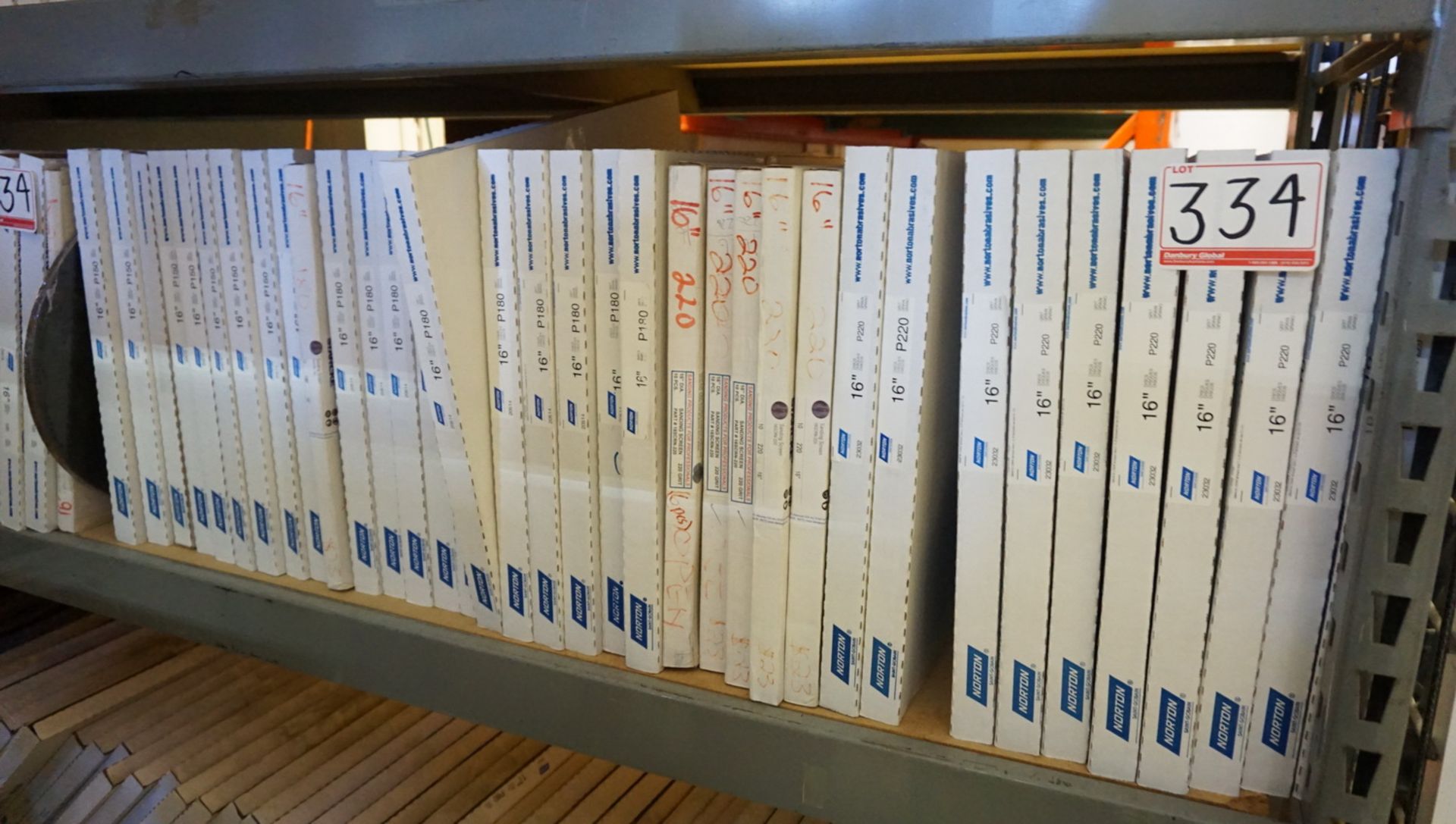 BOXES - NORTON 16" SANDING DISCS - P120, 150, 180, & 220 GRIT (10 DISCS / BOX)