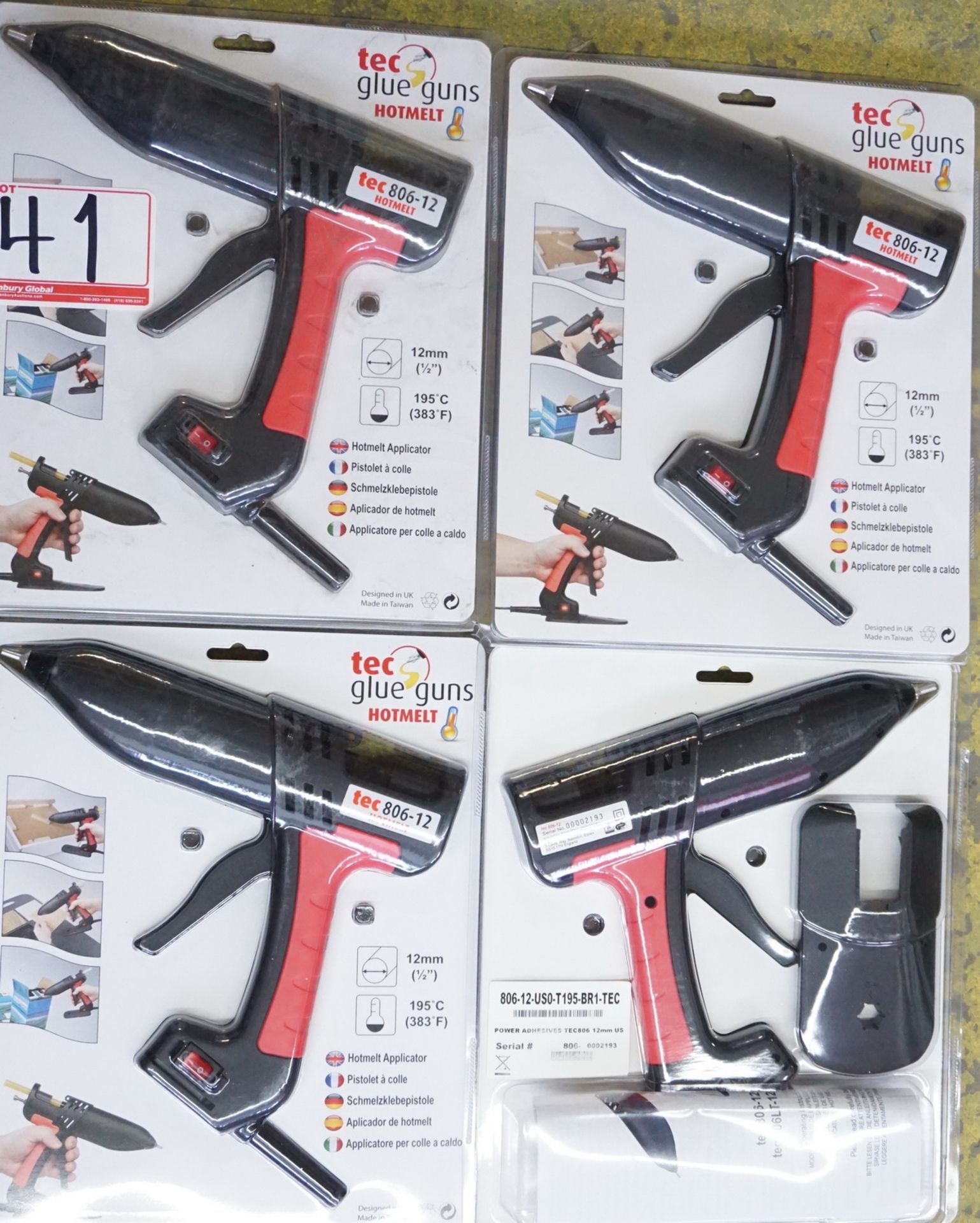 UNITS - POWER ADHESIVES TEC 820-12 HOT MELT GLUE GUNS