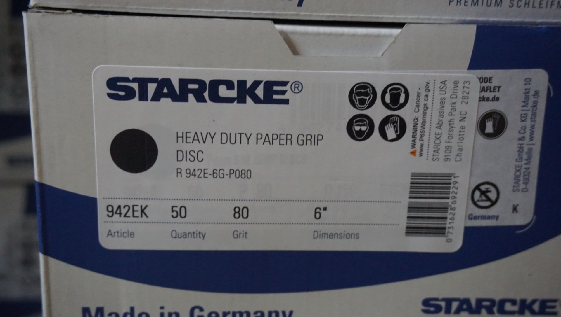 BOXES - STARCKE 6" DIA P80 GRIP DISCS (50 DISCS / BOX) - Image 3 of 3