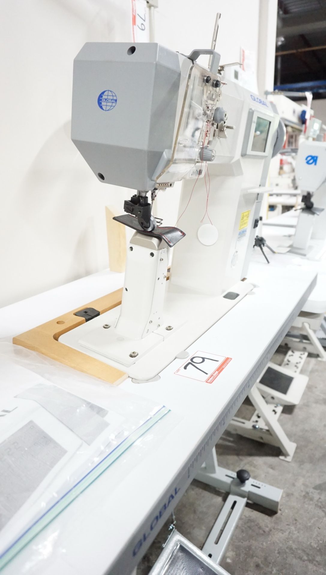 (NEW) GLOBAL LP-8971-I-AUT SINGLE NEEDLE, POSTBED, WHEEL FEED, TOP DRIVE, SEWING MACHINE, S/N - Image 5 of 7