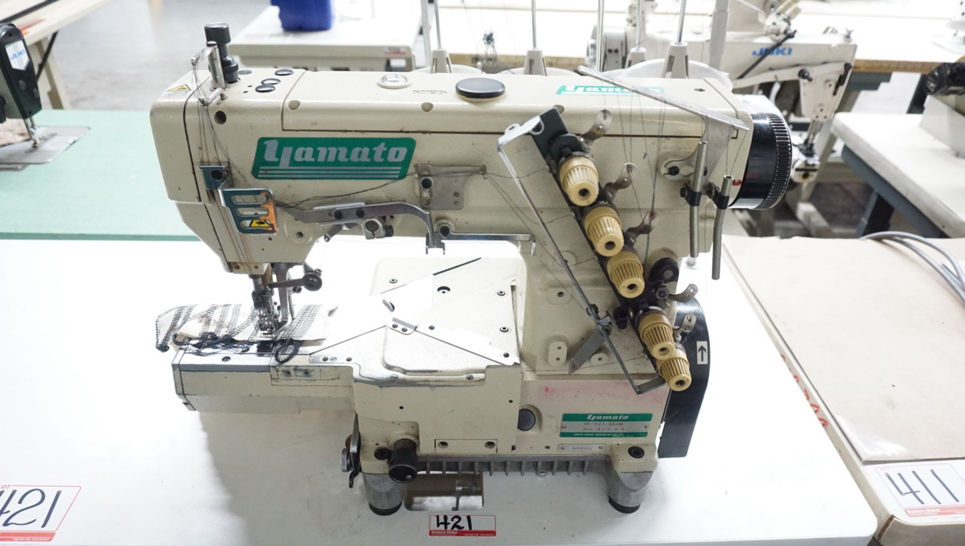YAMATO VC2713-164M/UT-A32/ST-A 3-NEEDLE CYLINDER COVERSTITCH MACHINE, S/N N84522 (LOCATED @ 101