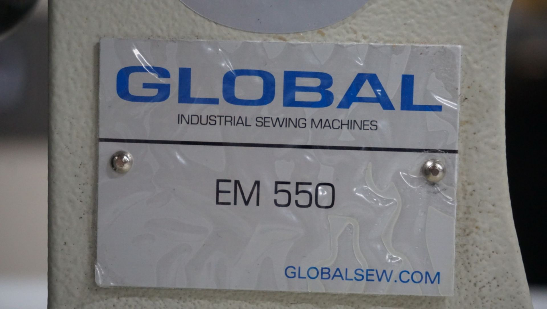 (NEW) GLOBAL EM550 CHAIN STITCH EMBROIDERY MACHINE (NEEDS FINE TUNING), S/N 20182345 - Image 6 of 6