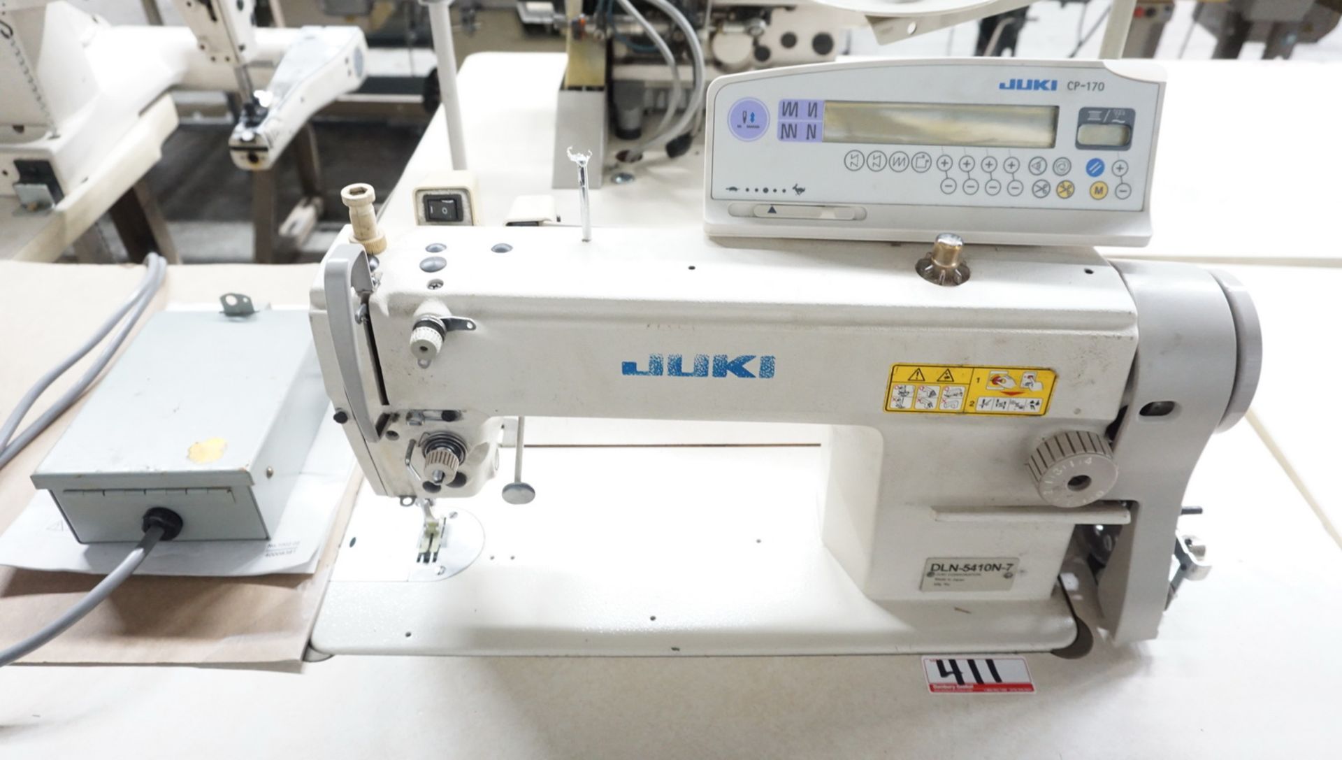 JUKI DLN-5410N-7 SINGLE NEEDLE SEWING MACHINE (200-240V, 3PH) (LOCATED @ 101 ALEXDON RD, TORONTO)