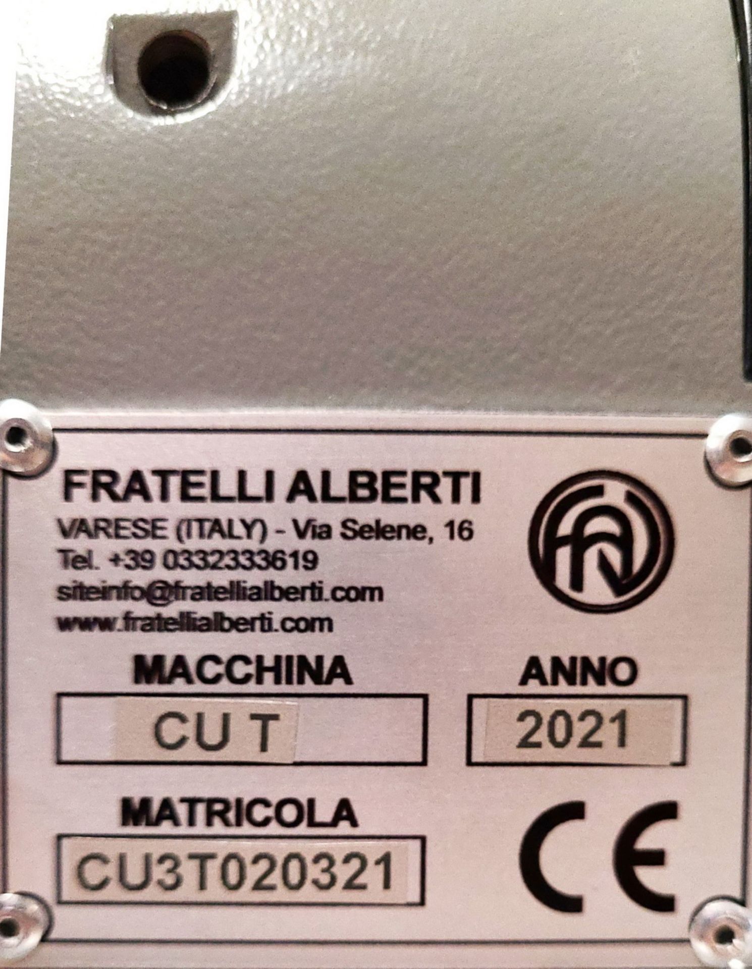 (NEW) FRATELLI ALVERTI AV2-TV LEATHER TOP FEED SKIVING MACHINE, S/N CV3T020321 - Image 2 of 3