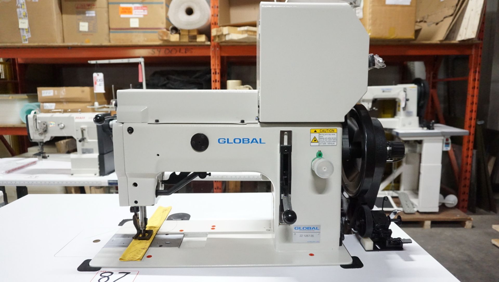 (NEW) GLOBAL ZZ-1267-3S H/D FLATBED, WALKING FOOT, ZIG-ZAG SEWING MACHINE, S/N 1042005221 C/W CAMS - Image 2 of 8