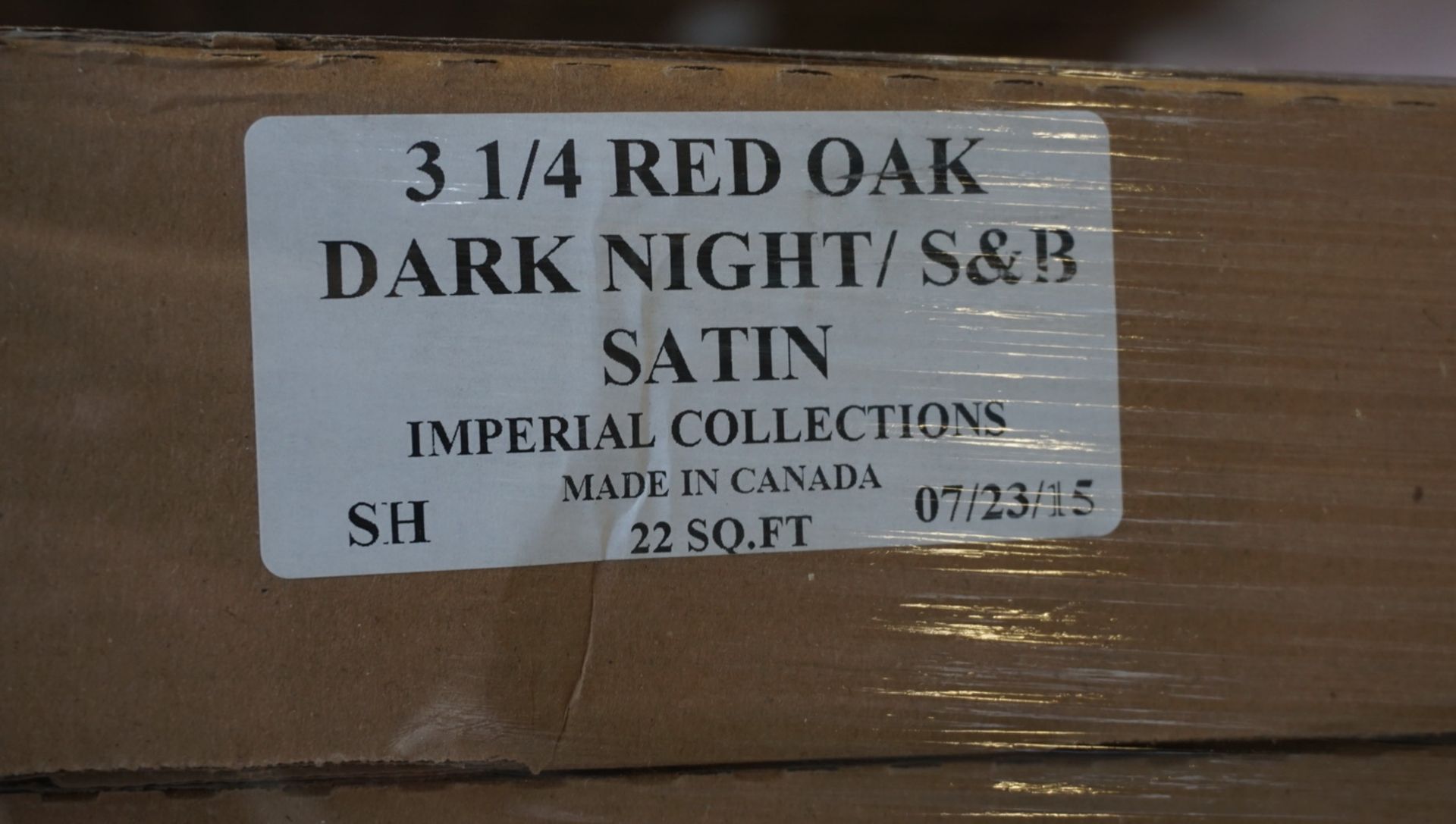 BOXES - IMPERIAL RED OAK DAR NIGHT 3-1/4" X 3/4" (SELECT & BETTER) SATIN HARDWOOD (22 SQ FT/BOX) - Image 3 of 3