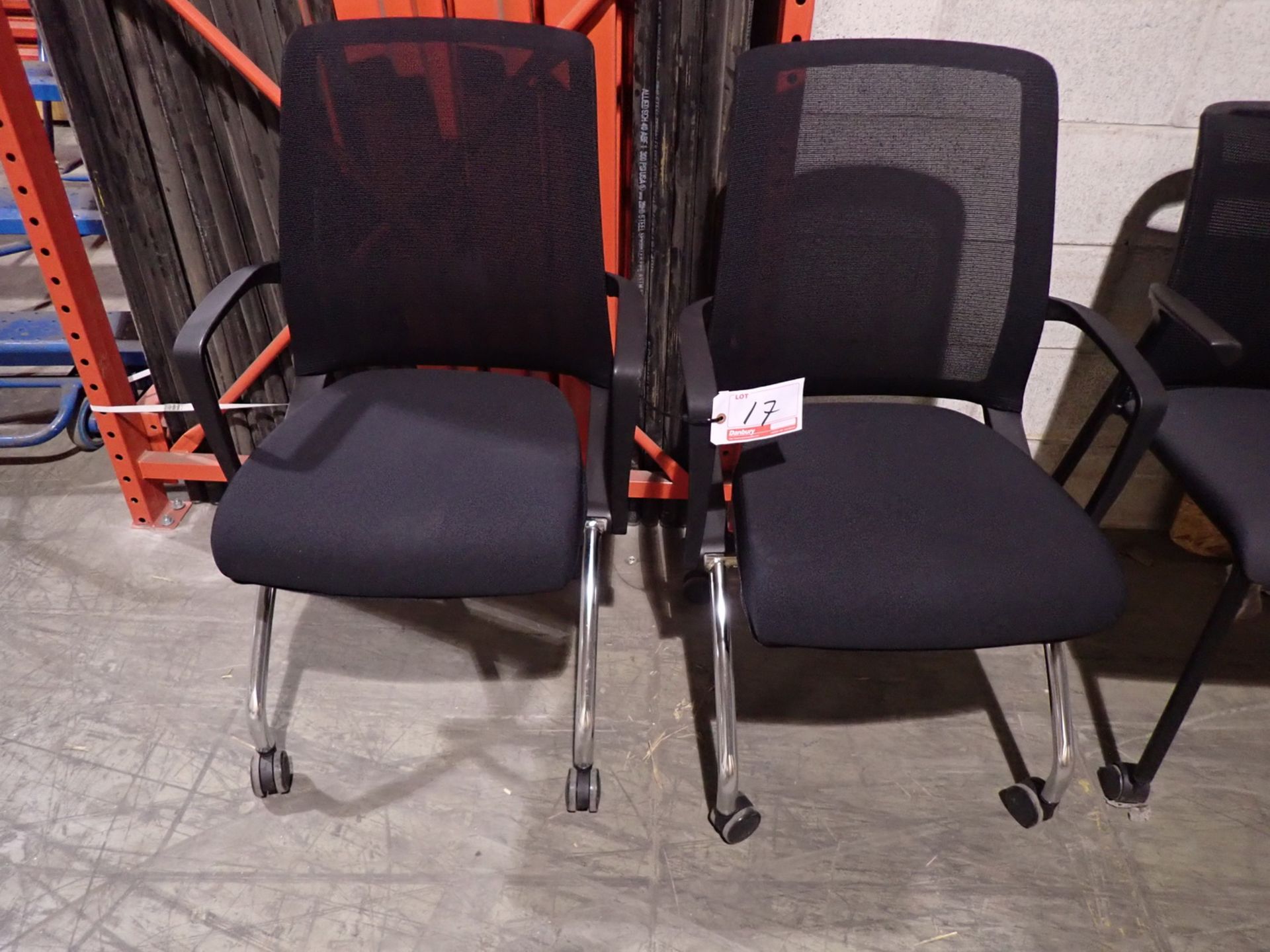 UNITS - AMQ BLACK ASSTD NESTING & STEELCASE REPLY ROLLING GUEST CHAIRS - Image 2 of 3