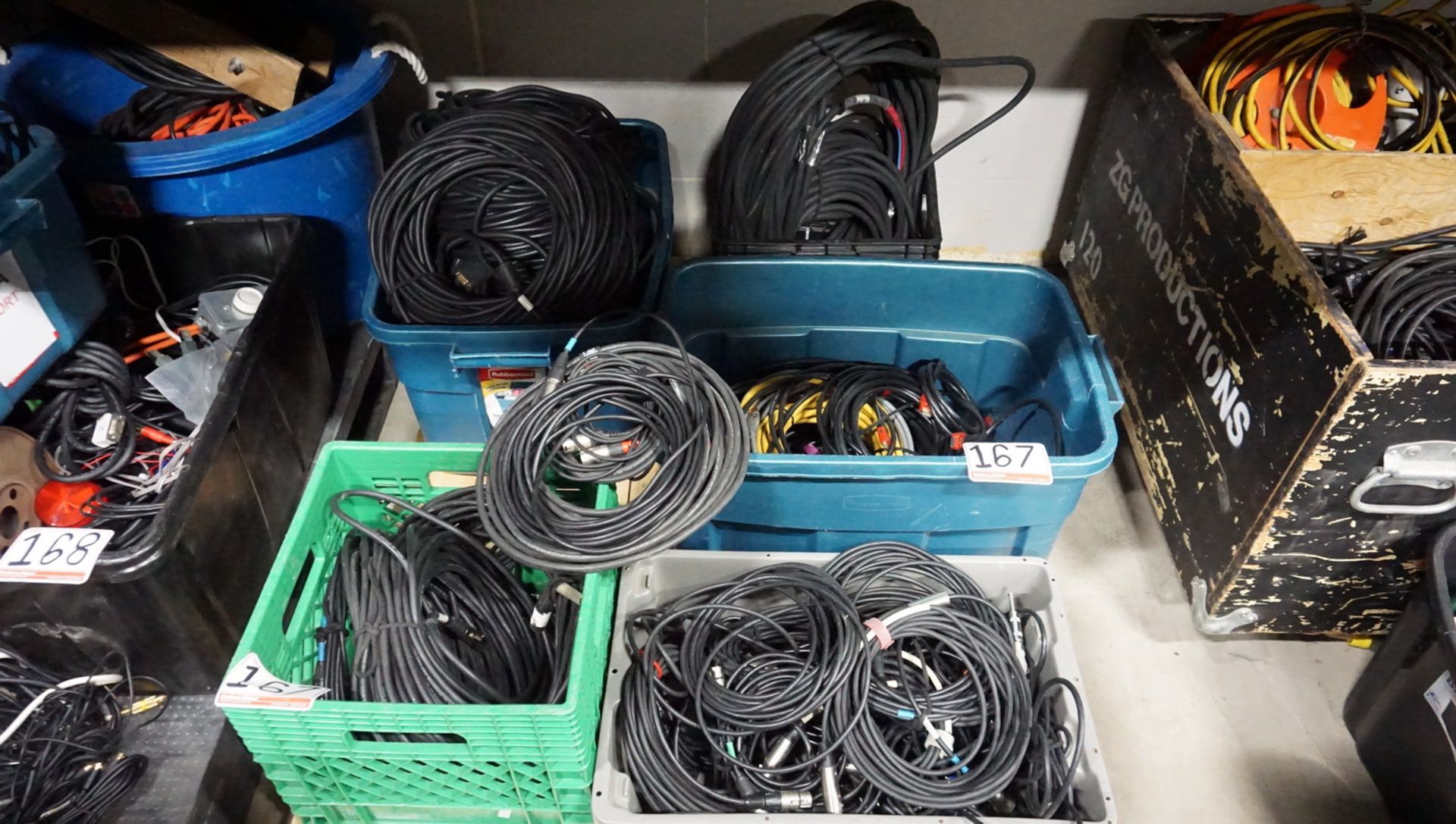 LOT - ASSTD XLR, HDMI. VGA, & RGB CABLE