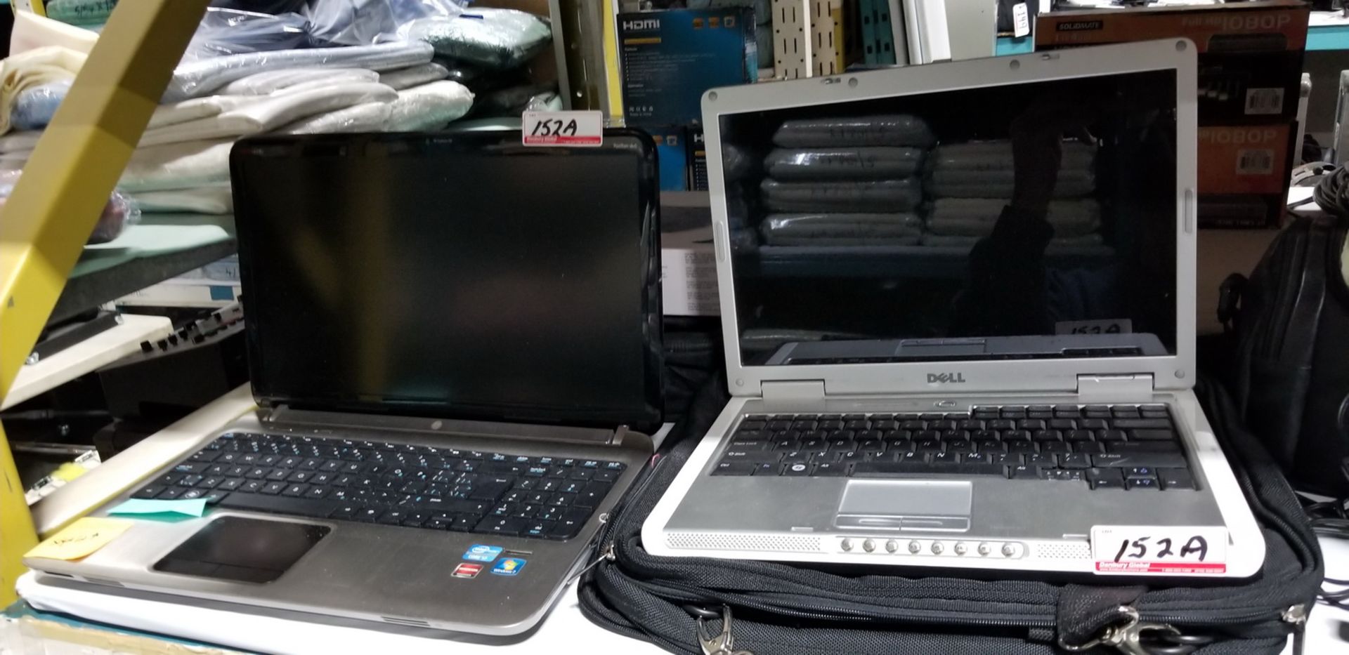 LOT - DELL INSPIRON 630M & HP PAVILION LAPTOPS C/W PANASONIC PV-GS70D CAMCORDER