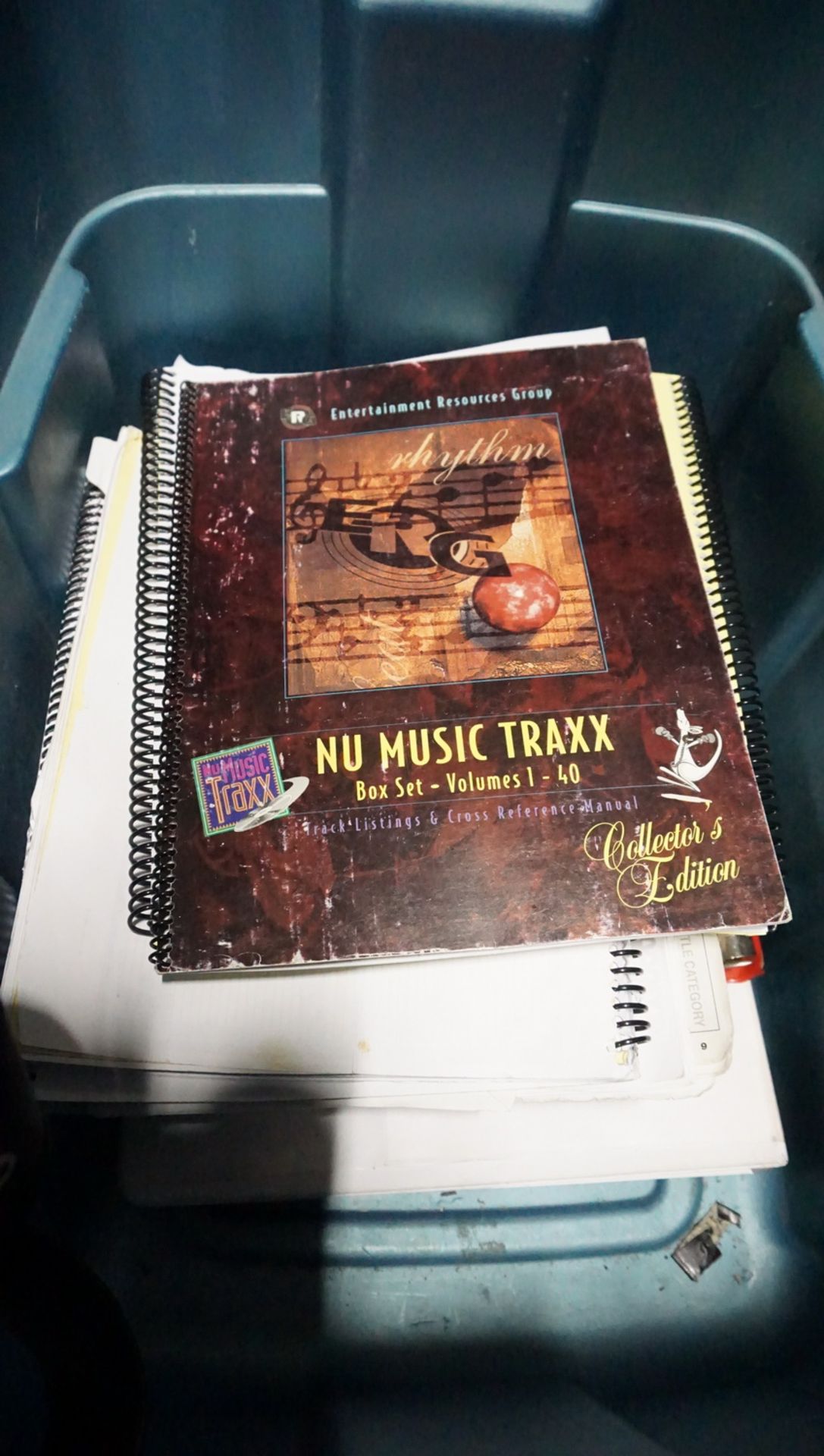 LOT - TRAVEL CASES OF NU MUSIC TRAXX DJ CD COMPILATIONS & BIN OF CATALOGS / MANUALS - Image 2 of 2