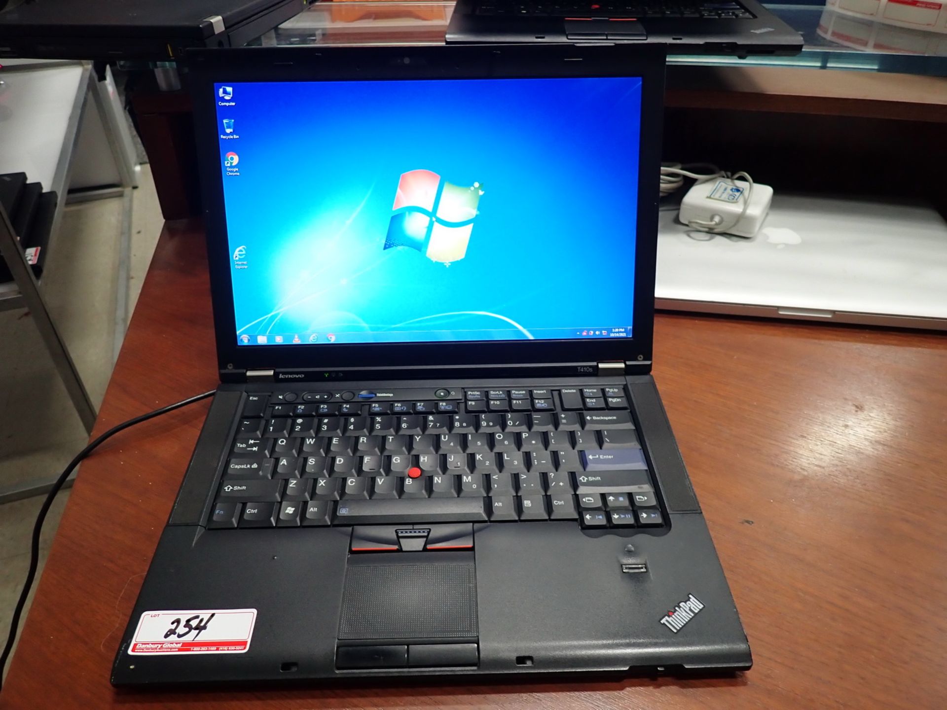 LENOVO T410S LAPTOP W/ INTEL CORE I5 M520 2.4GHZ CPU, 4GB RAM, 128 GB HDD W/ POWER SUPPLY