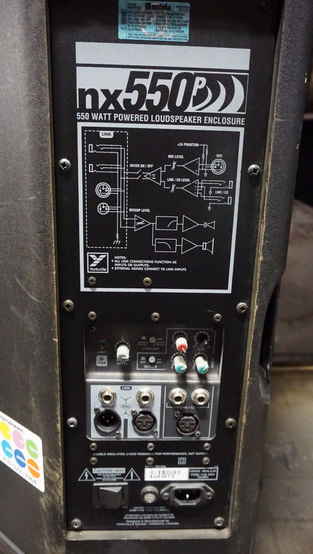 UNITS - YORKVILLE NX550P POWERED LOUDSPEAKERS W/ SOFT CASE - Image 2 of 2