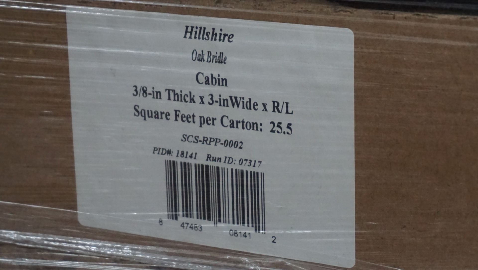 BOXES - HILLSHIRE OAK BRIDLE CABIN 3/8" X 3" X R/L ENGINEERED HARDWOOD ( 24.5 SQFT / BOX) - Image 2 of 5