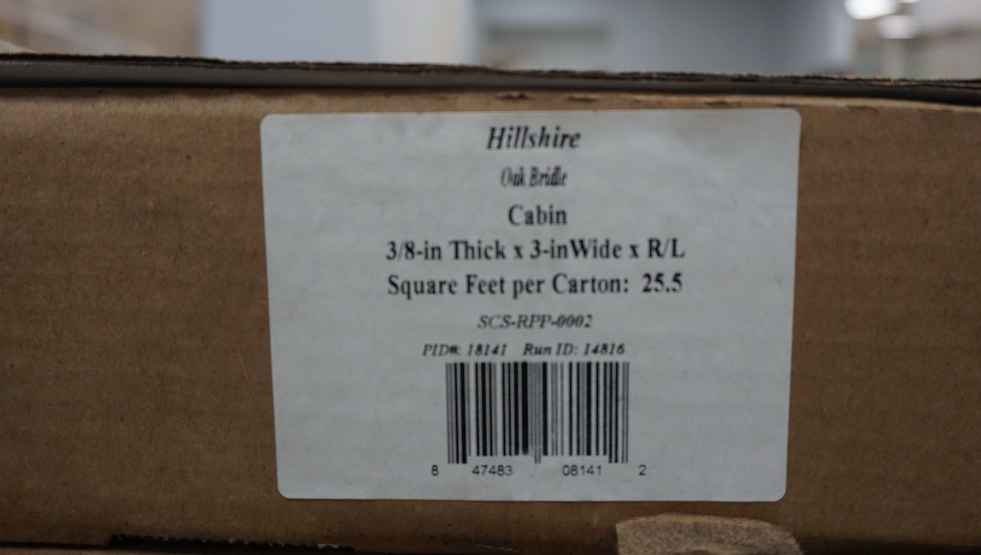 BOXES - HILLSHIRE OAK BRIDLE CABIN 3/8" X 3" X R/L ENGINEERED HARDWOOD ( 24.5 SQFT / BOX) - Image 3 of 3