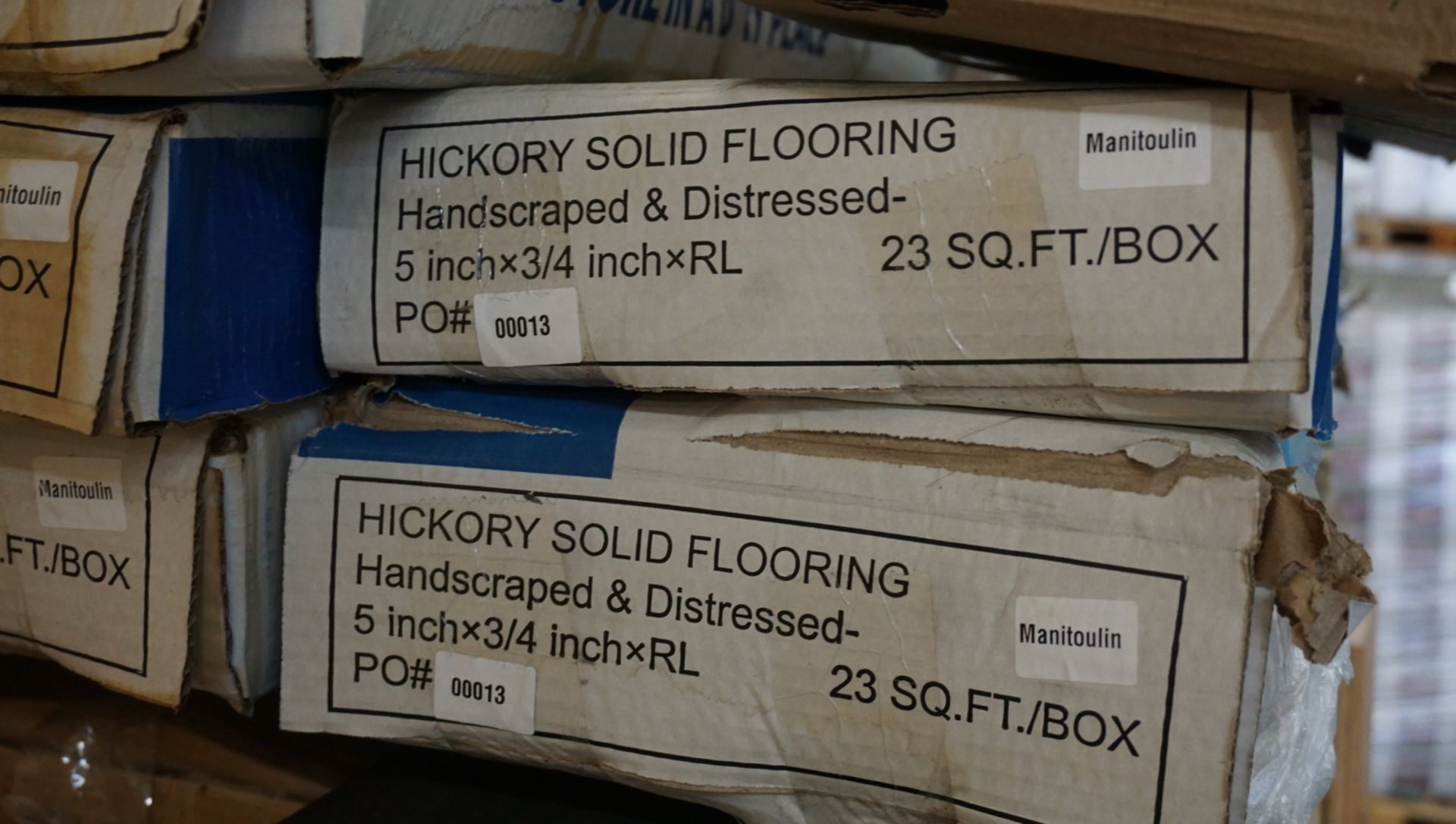 LOT - (25 BOXES) SOLID HARDWOOD - (15) JATOBA NATURAL, (10) HICKORY MONITOULIN - Image 3 of 5