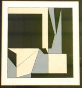 Vasarely, Victor: Abstrakte Darstellung,Farbserigraphie, bleistiftsignatur unterhalb der Darstellung