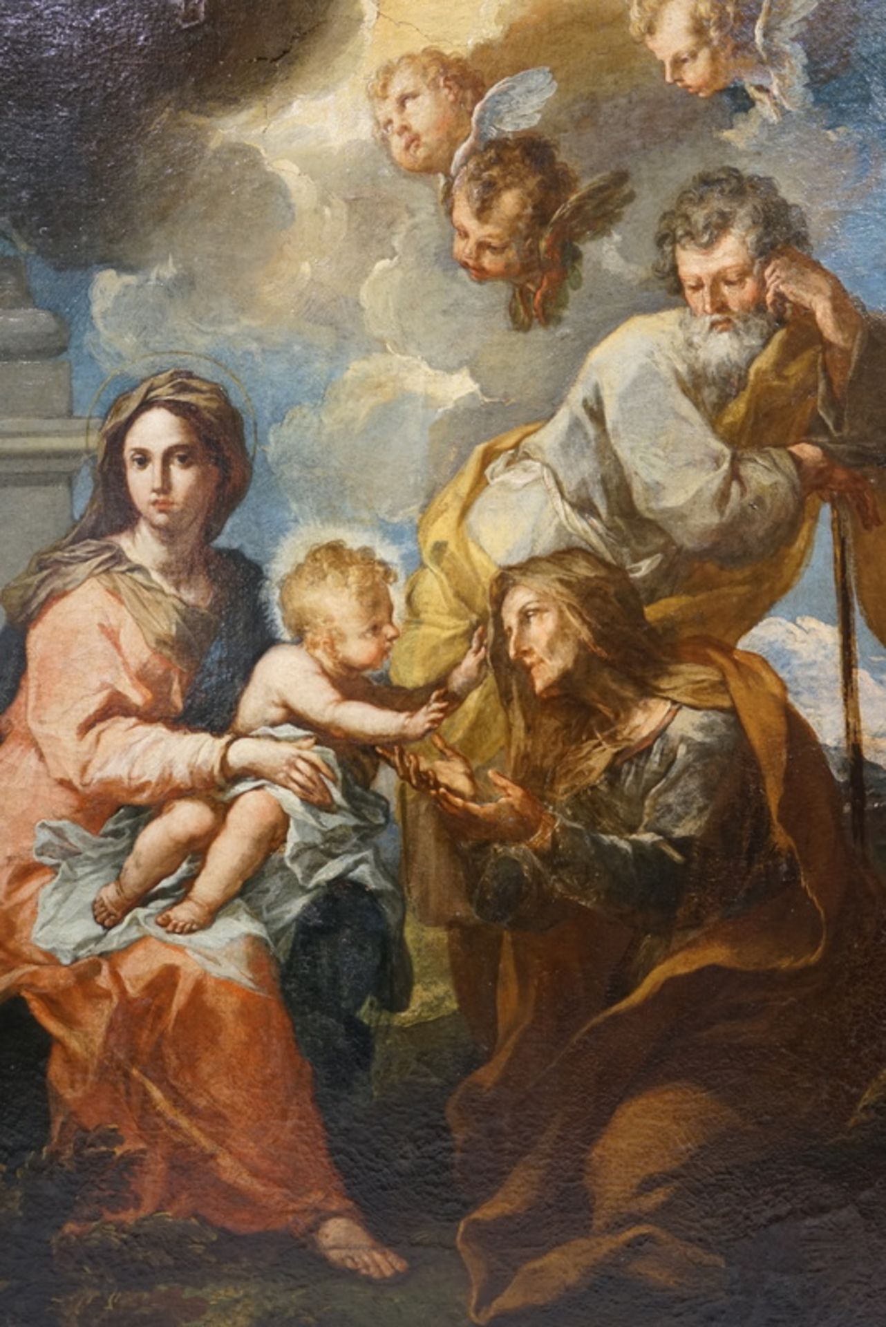 Diziani, Gaspare ((Belluno 1689 – Venedig 1767): Heilige Familie mit Elisabeth,nach seinen - Image 6 of 7