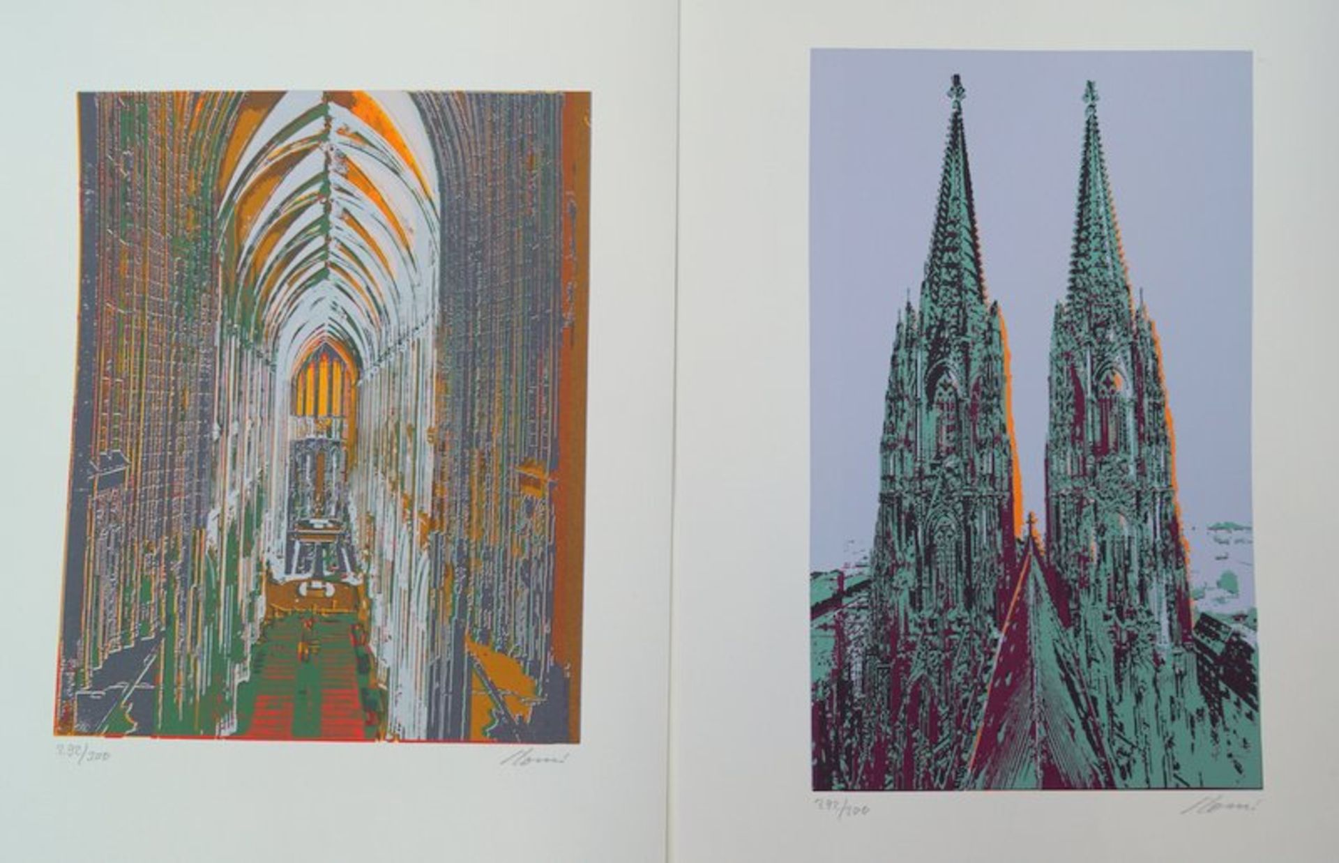 Slominski, Josef Albert (*1937): Grafikmappe "Der Kölner Dom 1248-1880",Mappe mit insg. 6 Blättern - Image 3 of 3