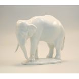 Rosenthal Selb Bavaria, Kunst Abteilung (Marke 1910-45 unterglasur Grün): Indischer Elefant Modell