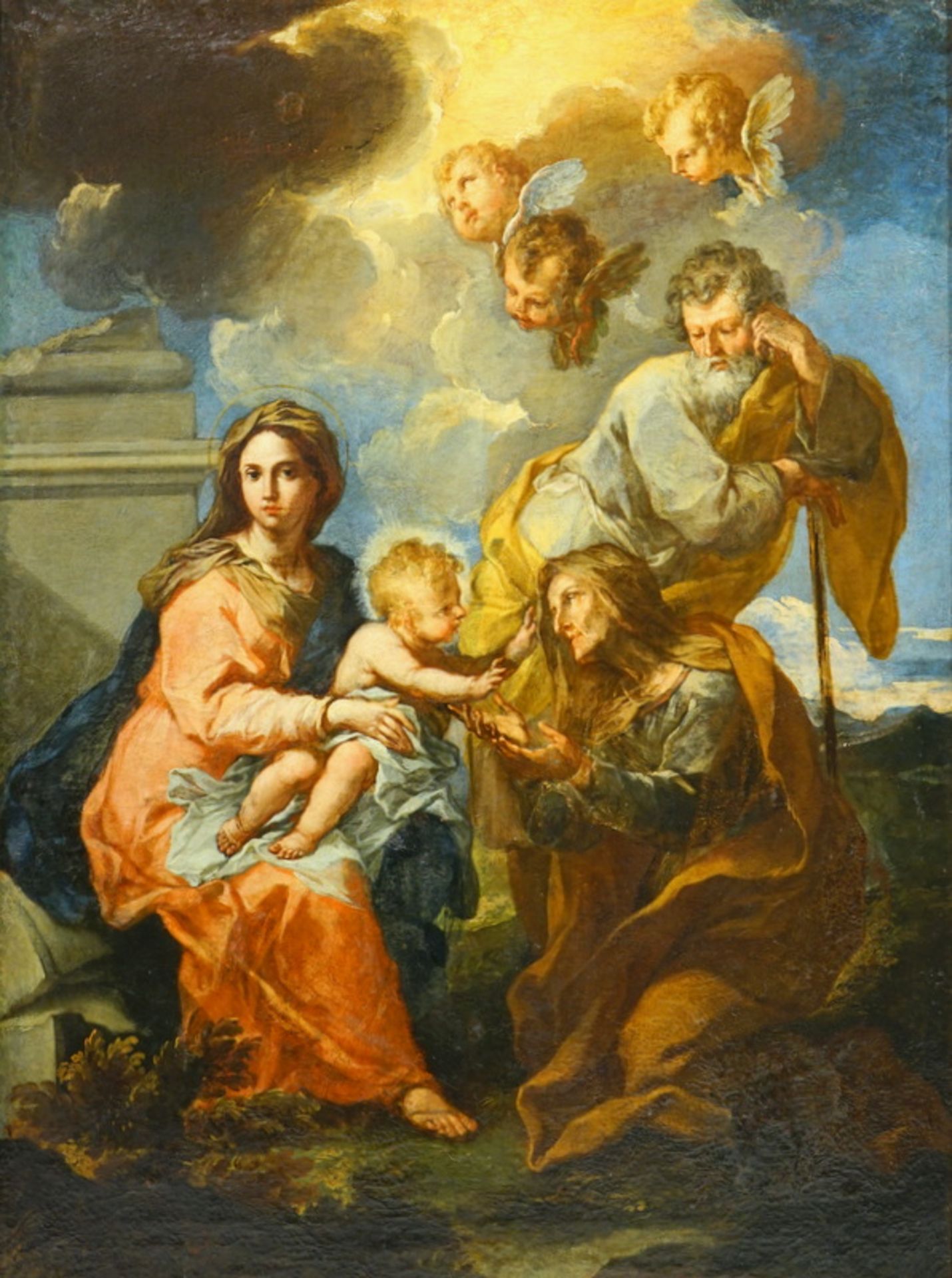 Diziani, Gaspare ((Belluno 1689 – Venedig 1767): Heilige Familie mit Elisabeth,nach seinen