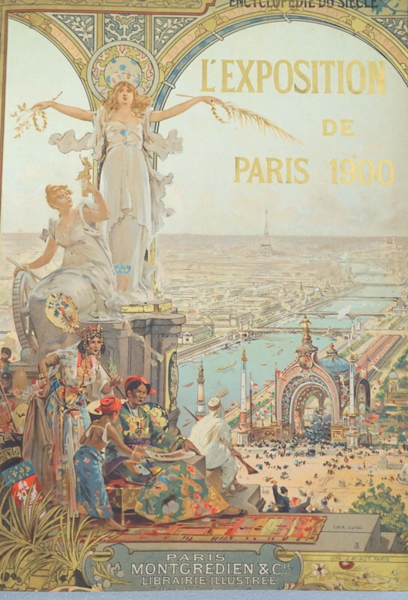 L'Exposition de Paris 1900, 3 Bde.,reich illustriert, Maße 36,5 x 29cm, Zustand 2-3 (Seiten - Bild 3 aus 4