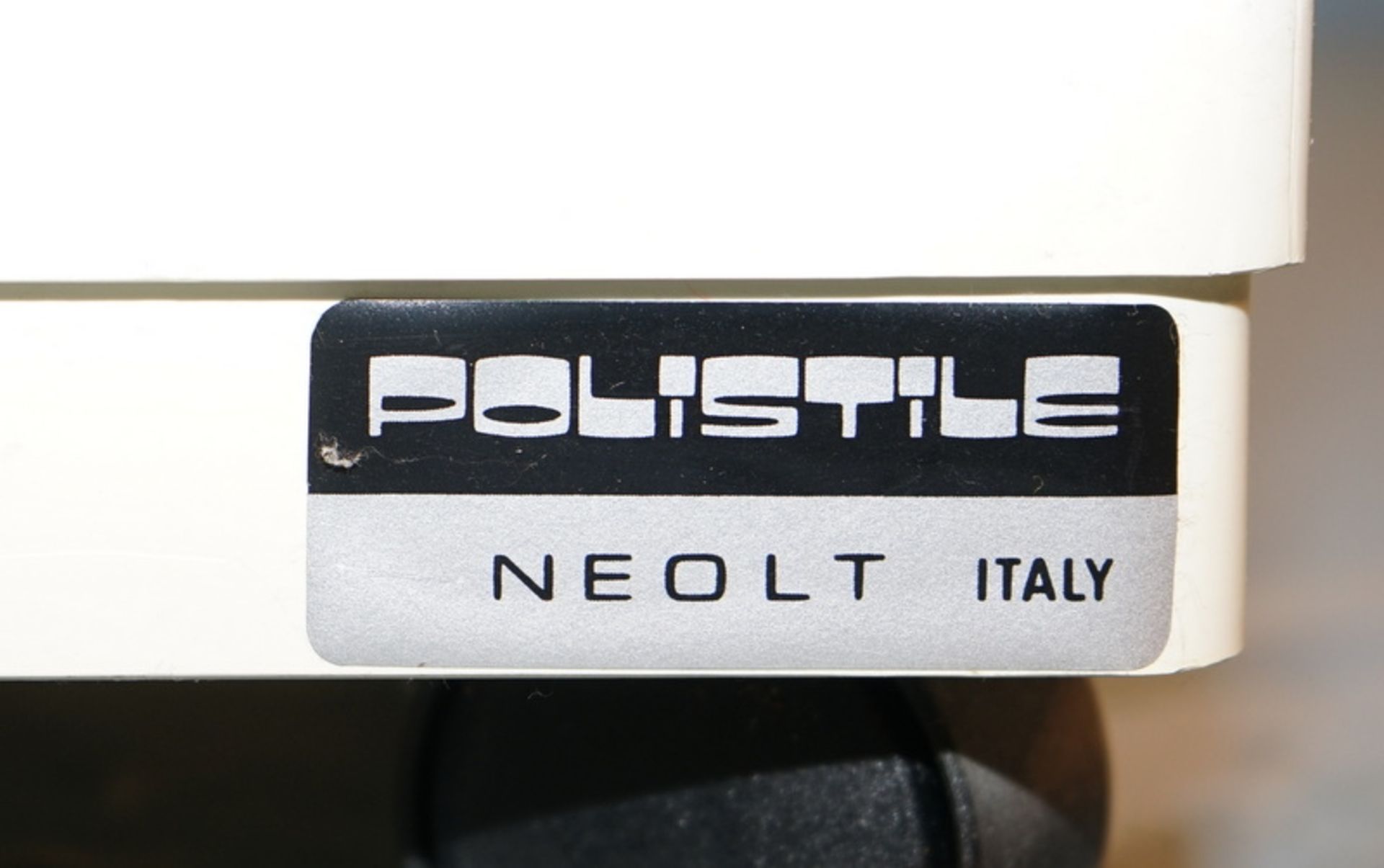 Poli Stile Neolt, Italy: Rollcontainer, Entw. Giovanni Pelis für Stile Neolt,weißer Kunststoff, - Image 4 of 4