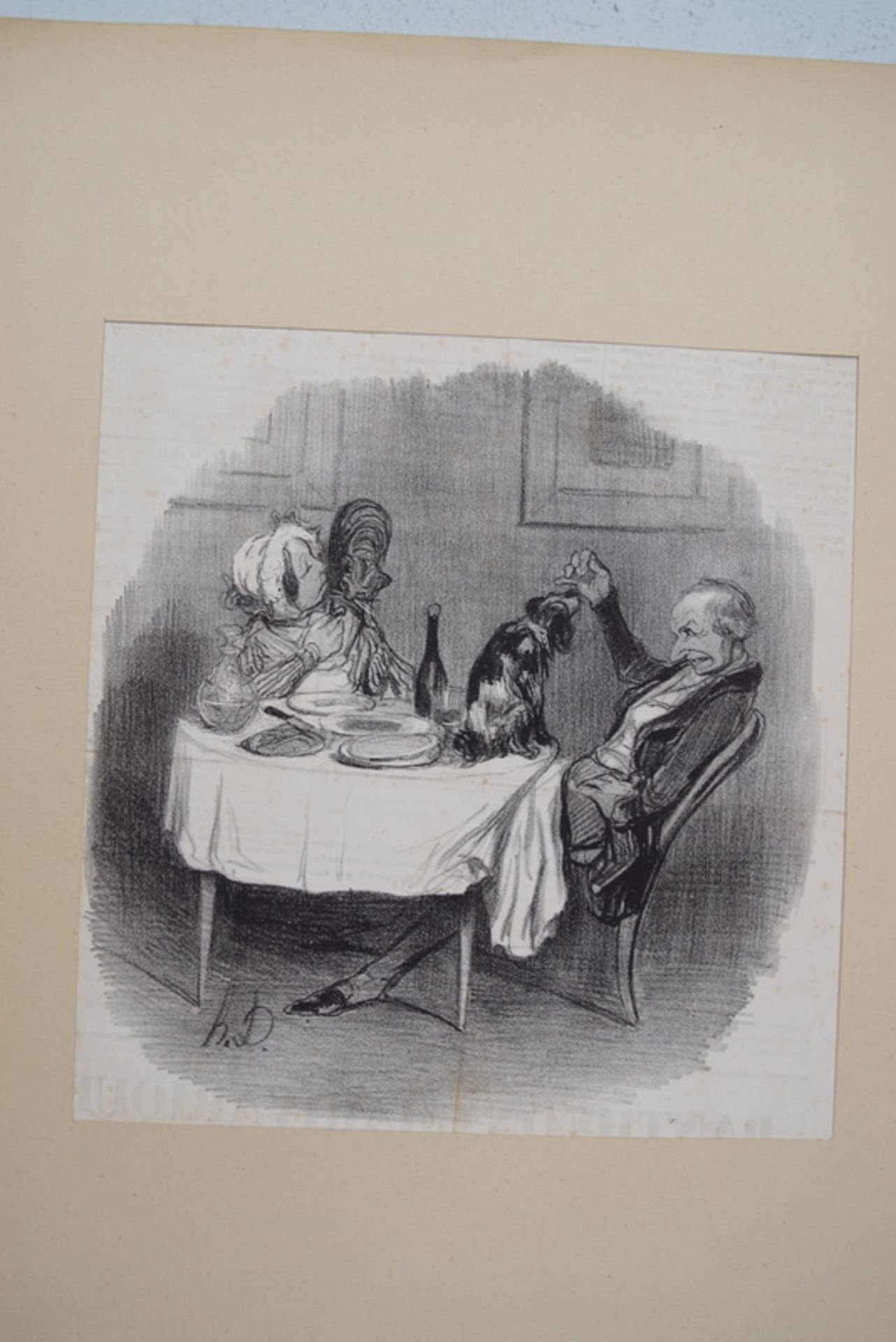 Daumier, Honoré (1808 Marseille- 1879 Valmondois): Zwei Litographien aus Charivari, 19.Jhd., - Bild 2 aus 4