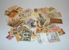 Sammlung Historische Banknoten und Notgeld Weimarer Rep.,Historische Sammlung lose, sowie