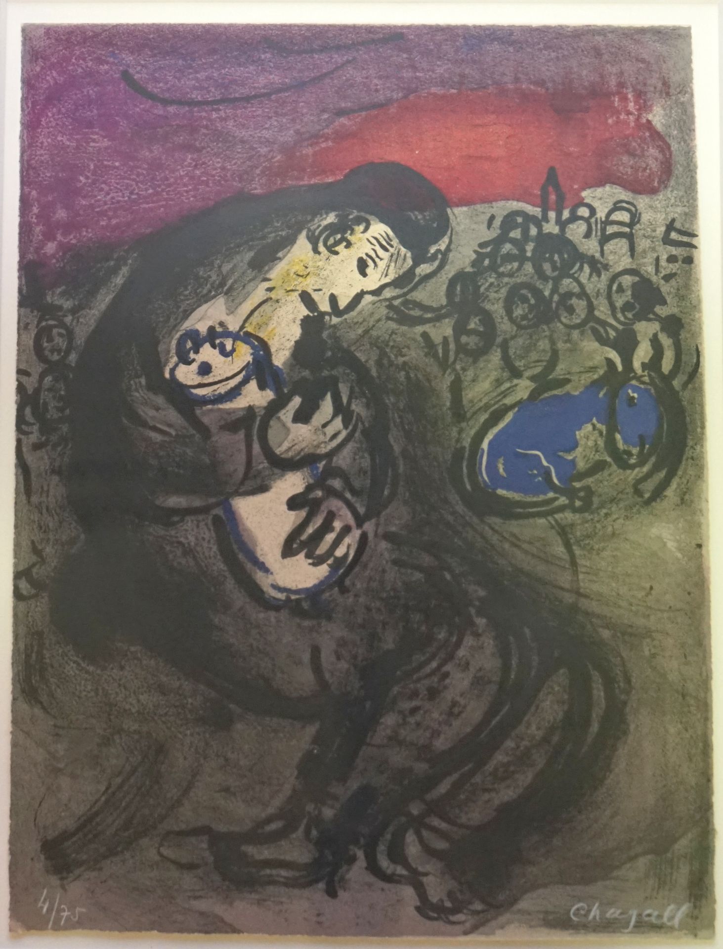 Chagall, Marc (1887Peskowatik-1985 Saint-Paul-de-Vence): "Les Pleurs de Jeremie",Original