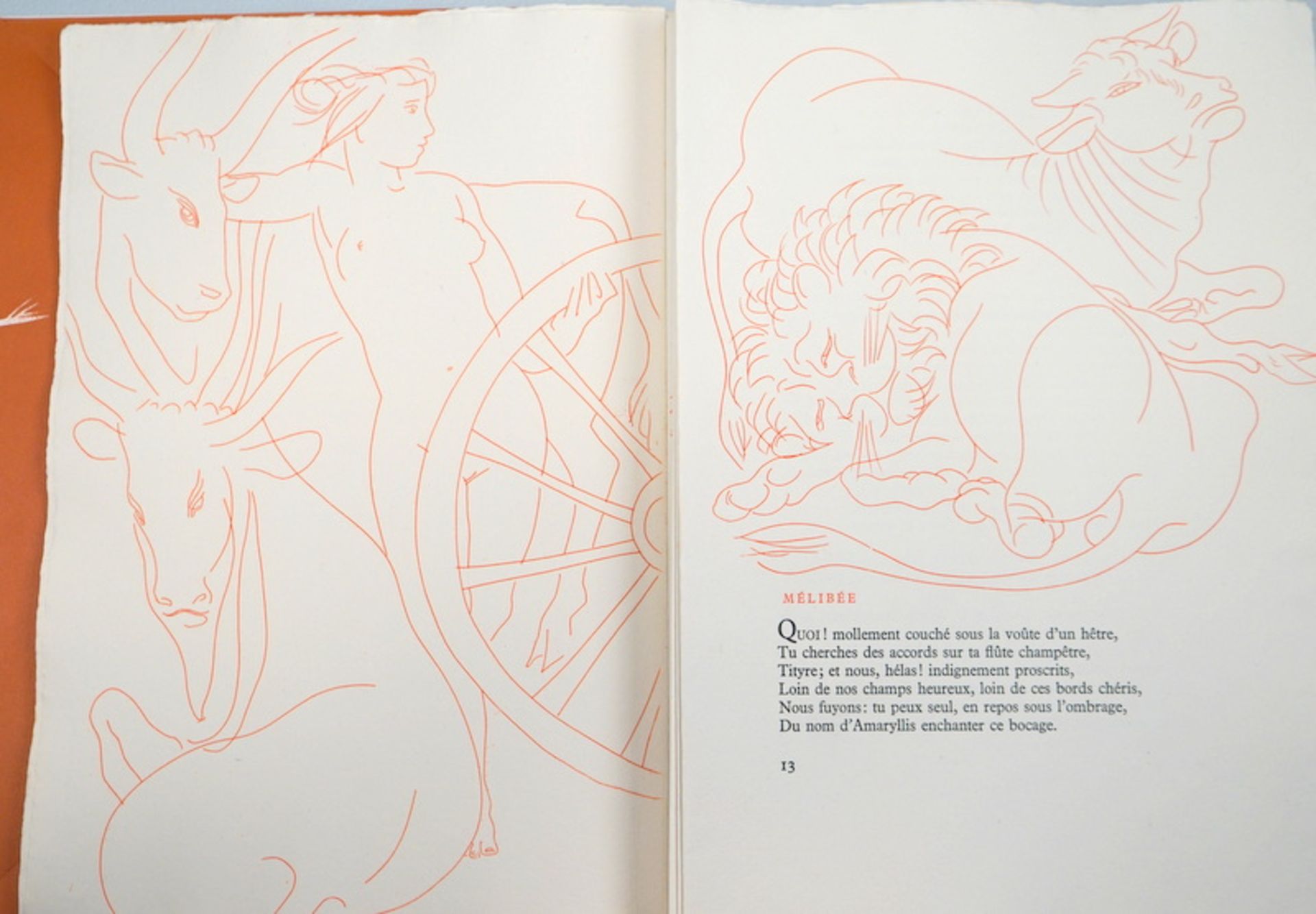 Erni, Hans (1909-2015): Les Bucoliques de Virgile,Lithografien von Hans Erni, erschienen Genf/ - Image 4 of 4