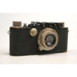 Leica II DRP Modell D Nr. 101384 von 1932,Schwarzer Body, Objektiv Leitz Hector F-5cm 1,25,
