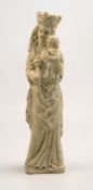 Mutter Gottes nach frühromanischem Vorbild,Steinguss, vollplastischer Abguss einer frühromanischen