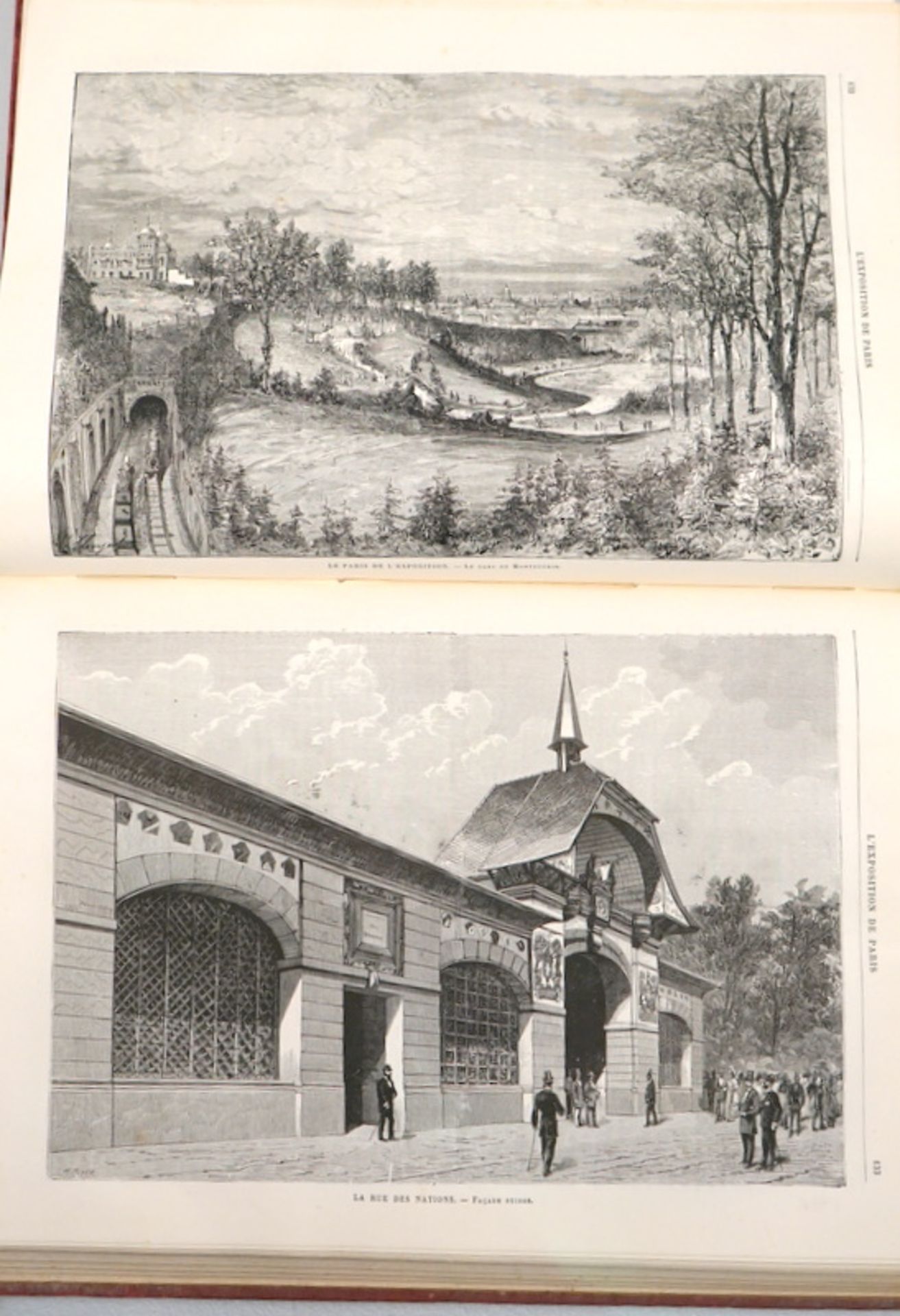 A. Bitard: L'Exposition de Paris 1878,reich illustriert, Maße 38 x 28cm, Zustand 3 (Seiten gebräunt/ - Bild 3 aus 3