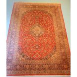 Großer pers. Teppich mit Keshan Muster,kleine Benutzungsspuren, 341 x 229cm.,,