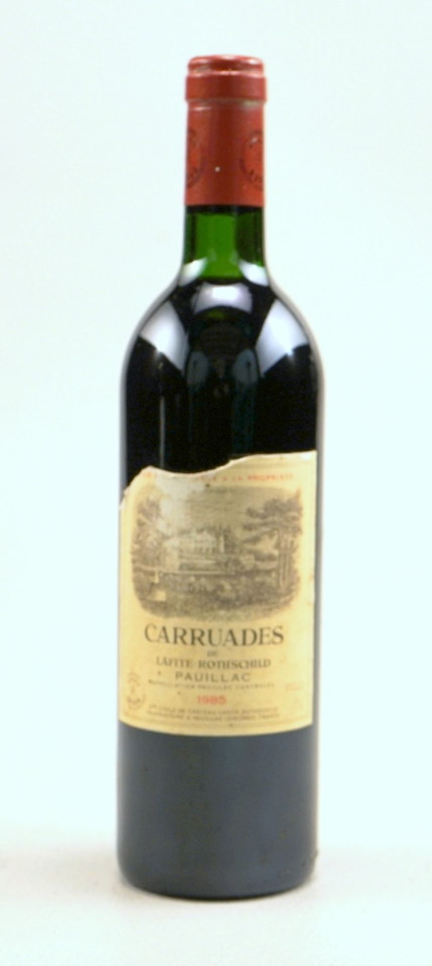 Carruades de Lafite-Rothschild, Paulliac, 1985,eine Flasche, Etikett besch., Füllstand -2cm.,,