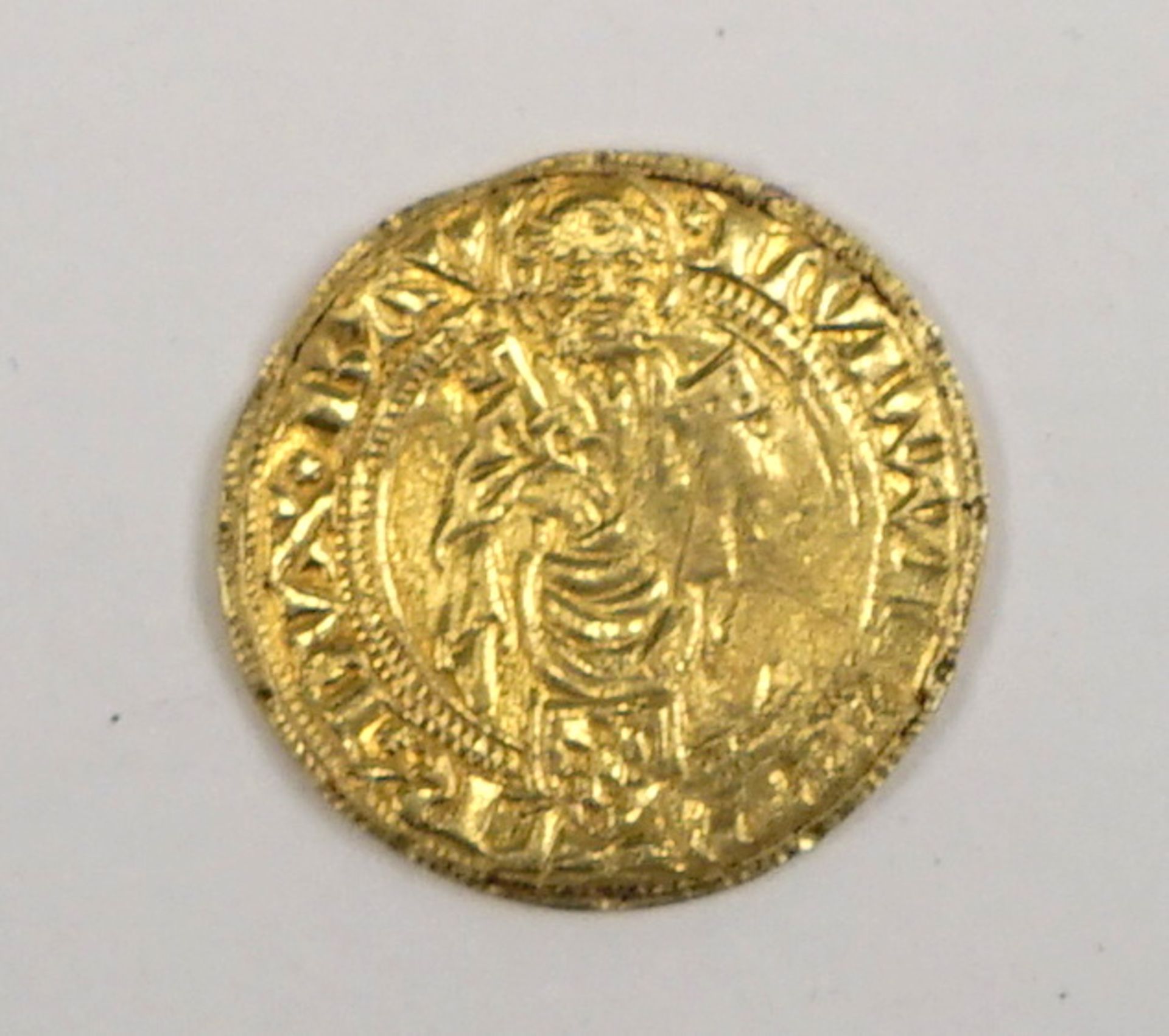 Goldmünze,MAINZ, BISTUM86Konrad III. von Dhaun, 1419-1434 Goldgulden o.J. (1420), Bingen, 3,51g,