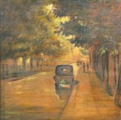 Vormann, Tönne (Tons) (1902 Münster - 1993 ebenda): Bellevue Straße am Abend in Berlin,Öl auf
