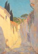 Wagner, Hans Joachim: "Straße in Taormina" (Sizilien)