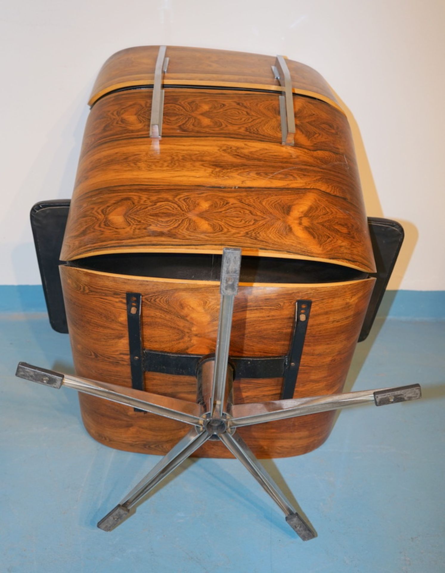 Lounge Chair mit Ottoman aus Palisander-Schichtholz - Bild 5 aus 5
