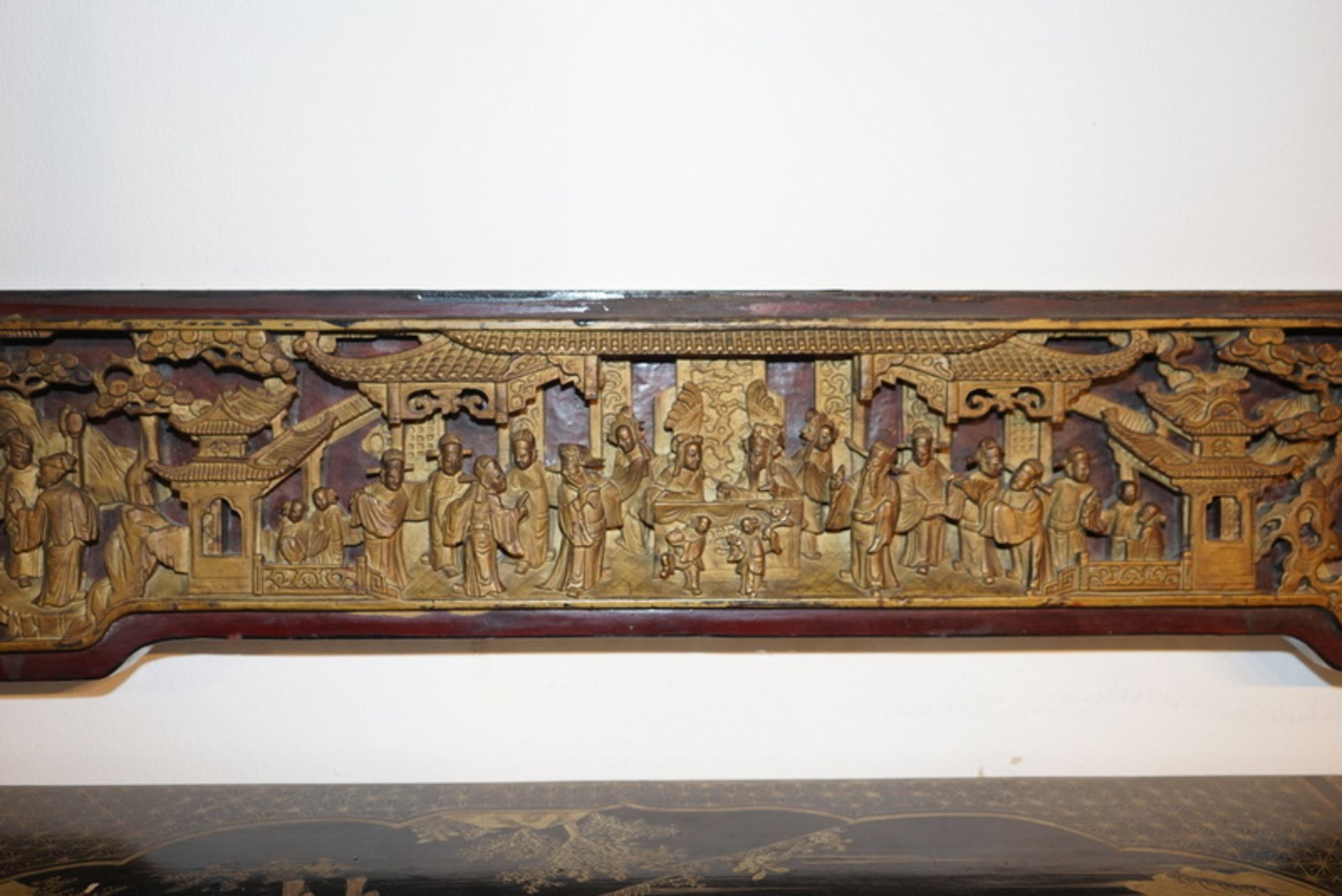 Antiker chinesischer Altartisch mit Lackoberfläche Guangxu - Image 7 of 8