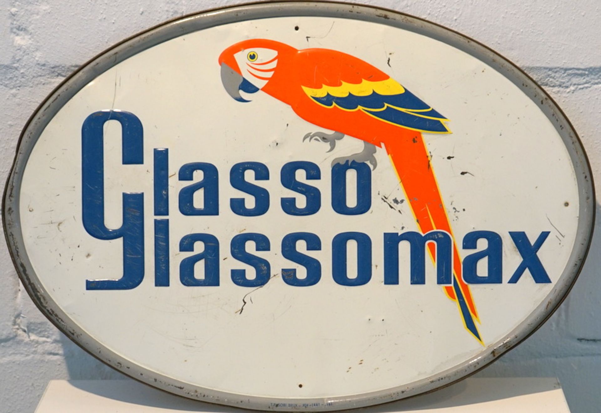 Glasurit, Glassomax Papagei Werbeschild, 1960er Jahre