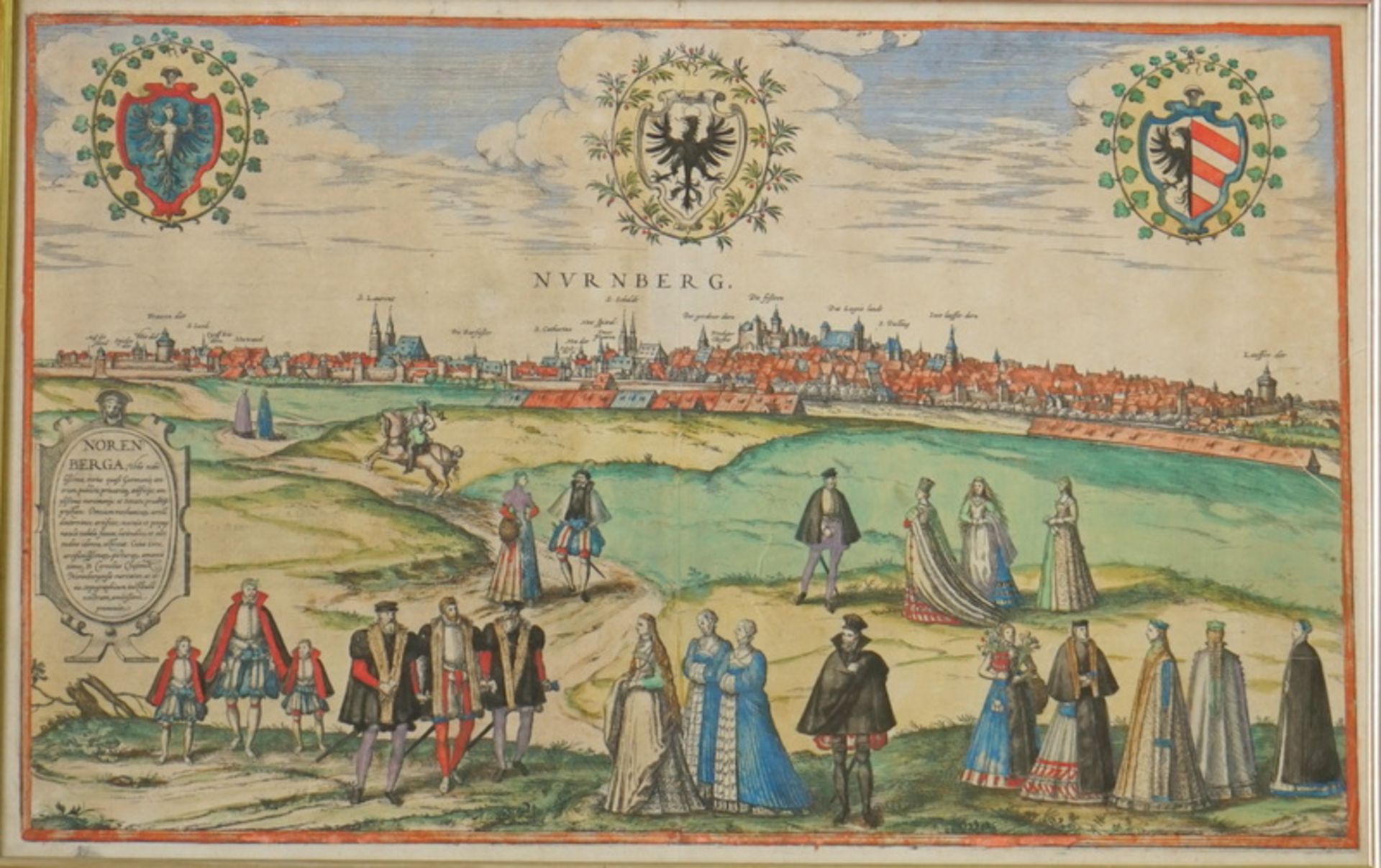 Hogenberg, Frans: Nurnberg aus Orbis Terrarum von 1580