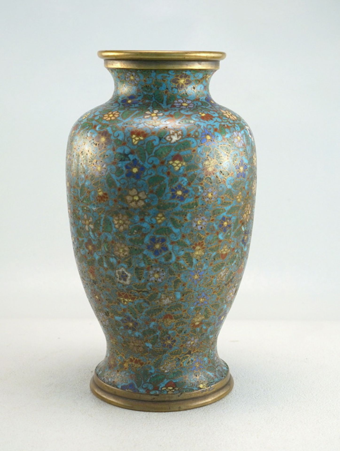 Cloissonnée Balustervase, Chien-Lung Period - Image 2 of 6