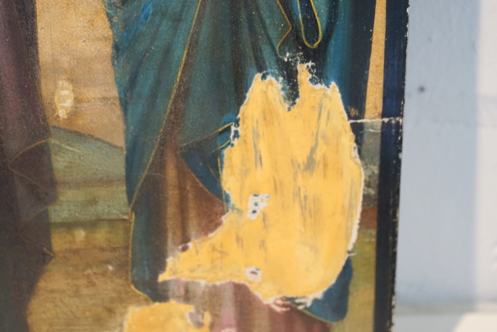 Ikone Anargyroi mit den Heiligen Cosmas und Damian, Griechenland, Ende 19. Jhd. - Bild 2 aus 4