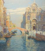 Mercker, Erich: Blick auf den Canal mit der Scuola Grande di San Marco